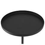 Кофейный столик с круглой чёрной столешницей и мраморным основанием Exquisite Practicality варинант исполнения - 2 | Loft Concept в Екатеринбурге