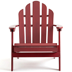 Уличное кресло из массива акации Adirondack Wooden Chair Red варинант исполнения - 2 | Loft Concept в Екатеринбурге