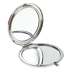 Зеркало карманное двухстороннее круглое из натурального камня Серафинит в подарочной упаковке Silver Stone Mirrors варинант исполнения - 2 | Loft Concept в Екатеринбурге