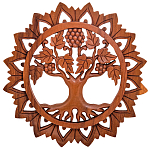 Панно из дерева круглое Osier Panel With Trees варинант исполнения - 1 | Loft Concept в Екатеринбурге