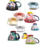 Подвесные светильники в виде чаши с цветочным орнаментом Flower Reversal варинант исполнения - 2 | Loft Concept в Екатеринбурге