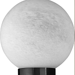 Бра цилиндрической формы чёрного цвета с 2-мя плафонами Marble Glow варинант исполнения - 5 | Loft Concept в Екатеринбурге