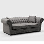 Мебельная ткань Шенилл серый цвет 142 см T4-46 варинант исполнения - 7 | Loft Concept в Екатеринбурге