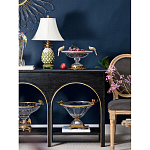 Чаша стеклянная с фигурками разноцветных попугаев на ободке 41 Eden Garden варинант исполнения - 3 | Loft Concept в Екатеринбурге