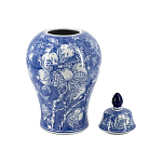 Ваза с крышкой в китайском стиле Гранатовое дерево Blooming Pomegranate варинант исполнения - 4 | Loft Concept в Екатеринбурге