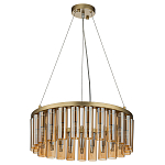 Люстра со стеклянными цилиндрическими плафонами Luminous Cylinders Amber Round варинант исполнения - 2 | Loft Concept в Екатеринбурге