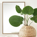 Зеркало прямоугольное в фактурной золотой раме Reflective Fabric варинант исполнения - 5 | Loft Concept в Екатеринбурге