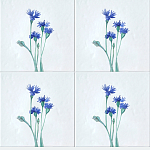 Плитка с узором Васильки варинант исполнения - 1 | Loft Concept в Екатеринбурге