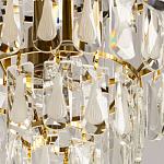 Люстра многоярусная с овальными прозрачными подвесками 36 см Harmonica варинант исполнения - 9 | Loft Concept в Екатеринбурге