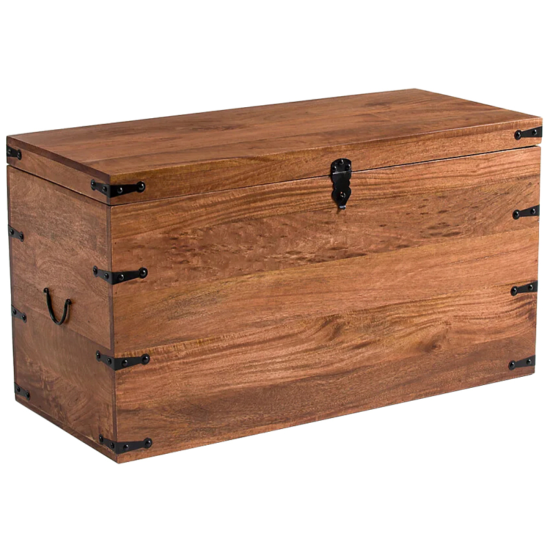 Деревянный сундук из массива манго Mango Wooden Chest Brown Коричневый в Екатеринбурге | Loft Concept 