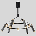 Люстра круглая с 9-ю цилиндрическими плафонами на магнитном креплении Bronze Concert варинант исполнения - 3 | Loft Concept в Екатеринбурге