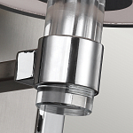 Бра цвета хром с белым цилиндрическим стеклянным плафоном Feiss варинант исполнения - 4 | Loft Concept в Екатеринбурге