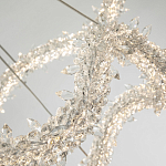 Двухъярусная кольцевая люстра с хрустальным декором Gilbertine Crystal Wavy Ring Chandelier варинант исполнения - 4 | Loft Concept в Екатеринбурге