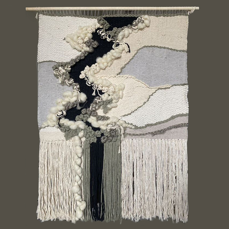 Панно ручная работа Черно-Белый Природный Орнамент  Белый Черный в Екатеринбурге | Loft Concept 