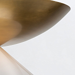 Подвесной светильник латунного цвета с конусовидным белым плафоном Quintiesse варинант исполнения - 12 | Loft Concept в Екатеринбурге