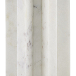 Настольная лампа мраморная с тканевым цилиндрическим абажуром Sharpened варинант исполнения - 1 | Loft Concept в Екатеринбурге