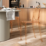 Прозрачный стул с янтарным оттенком LOUIS GHOST CHAIR варинант исполнения - 8 | Loft Concept в Екатеринбурге