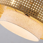 Подвесной светильник с декоративным поясом из плетеного бамбука Biuloggicu варинант исполнения - 6 | Loft Concept в Екатеринбурге