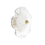 Бра в форме прозрачного стеклянного цветка с рельефной текстурой Textured Glass варинант исполнения - 1 | Loft Concept в Екатеринбурге