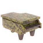 Шкатулка в виде рояля из натурального камня змеевик Stone Casket варинант исполнения - 1 | Loft Concept в Екатеринбурге