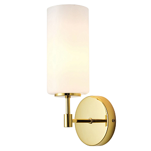 Бра цвета золота с белым матовым плафоном Hovering