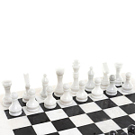 Шахматы классические с белой доской из натурального камня Мрамор Decorative Thematic Chess  варинант исполнения - 2 | Loft Concept в Екатеринбурге