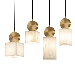 Подвесной светильник светодиодный с квадратным плафоном Stone Helios варинант исполнения - 3 | Loft Concept в Екатеринбурге