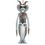 Кукла из джинсовой одежды и армейских палаток Rusalka Jeans&Tents варинант исполнения - 1 | Loft Concept в Екатеринбурге