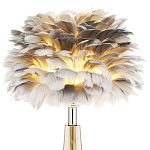 Настольная лампа с перьями Plumage Grey Table Lamp варинант исполнения - 3 | Loft Concept в Екатеринбурге