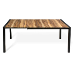 Стол обеденный раздвижной с прямоугольной столешницей на четырех черных ножках Blair варинант исполнения - 3 | Loft Concept в Екатеринбурге