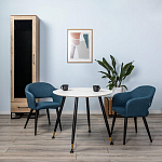 Шкаф-витрина в стиле лофт с чёрной стеклянной дверью Urban Style Space варинант исполнения - 6 | Loft Concept в Екатеринбурге