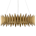 Люстра круглая с фактурным абажуром Graduated Heights варинант исполнения - 2 | Loft Concept в Екатеринбурге