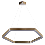 Люстра подвесная светодиодная в форме шестиугольника Диаметр 80 см Hexagon Horizontal варинант исполнения - 1 | Loft Concept в Екатеринбурге