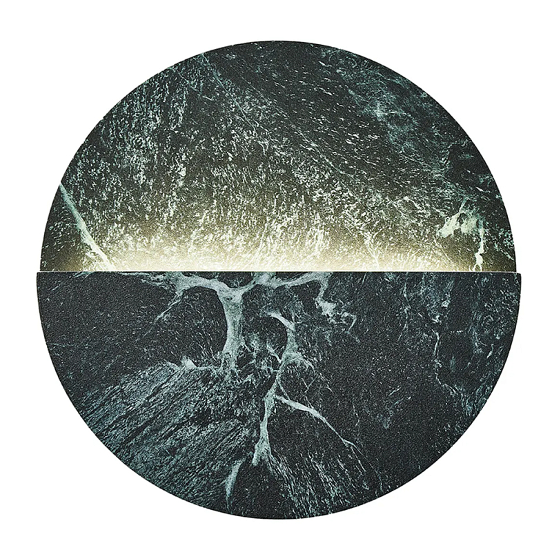 Бра в форме диска из керамогранита Eclipse of Celestial Bodies Зеленый в Екатеринбурге | Loft Concept 