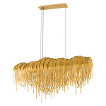 Люстра подвесная с металлическими дугами и длинными цепочками 115 см Atlantis Chain варинант исполнения - 2 | Loft Concept в Екатеринбурге