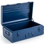 Металлический сундук Metal Dark Blue варинант исполнения - 3 | Loft Concept в Екатеринбурге