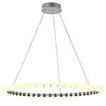 Люстра светодиодная кольцевая с круглыми плафонами белого цвета PEARLS Suspension 80 варинант исполнения - 2 | Loft Concept в Екатеринбурге
