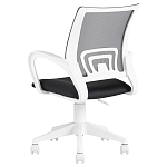 Офисное кресло с основанием из белого пластика Desk chairs Black варинант исполнения - 5 | Loft Concept в Екатеринбурге