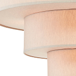Люстра круглая трехъярусная с тканевыми абажурами Light Soft Glow варинант исполнения - 2 | Loft Concept в Екатеринбурге