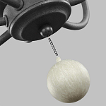 Люстра с 6-ю лампами и кремовыми деревянными бусинами Feiss варинант исполнения - 7 | Loft Concept в Екатеринбурге