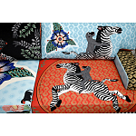 Большой Трехместный Диван с цветным принтом Qalakabusha Large Sofa варинант исполнения - 6 | Loft Concept в Екатеринбурге