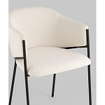 Стул Brace букле белый варинант исполнения - 2 | Loft Concept в Екатеринбурге