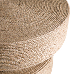 Приставной стол с отделкой из джута Juti D35 см варинант исполнения - 4 | Loft Concept в Екатеринбурге