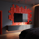 Гипсовая 3D Панель M-47 варинант исполнения - 1 | Loft Concept в Екатеринбурге