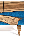 Стильный Буфет лофт 4 двери Cabinet Crimson River фасад эпоксидная смола  варинант исполнения - 4 | Loft Concept в Екатеринбурге