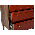 Комод красный из массива бука с 3-мя ящиками Wenge Light варинант исполнения - 5 | Loft Concept в Екатеринбурге