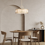 Подвесной светильник цвета латунь с белым матовым плафоном с геометрическим рисунком Feiss варинант исполнения - 8 | Loft Concept в Екатеринбурге