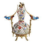 Ваза из фарфора с птицами и цветочной росписью Garden of Eden варинант исполнения - 2 | Loft Concept в Екатеринбурге