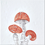 Плитка с узором Мухомор варинант исполнения - 2 | Loft Concept в Екатеринбурге