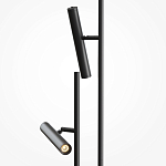 Напольный торшер светодионый черный Lumen Duo варинант исполнения - 2 | Loft Concept в Екатеринбурге